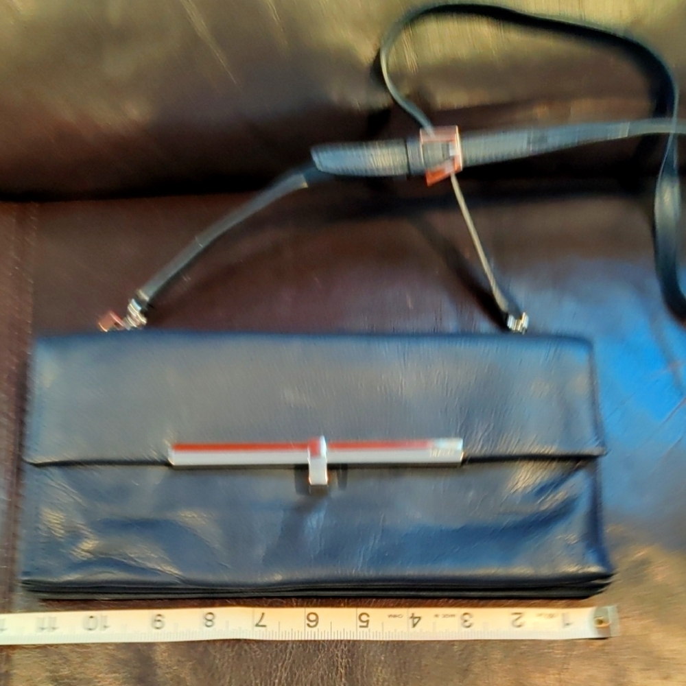 Botkier Navy Leather Bag Clutch Crossover
